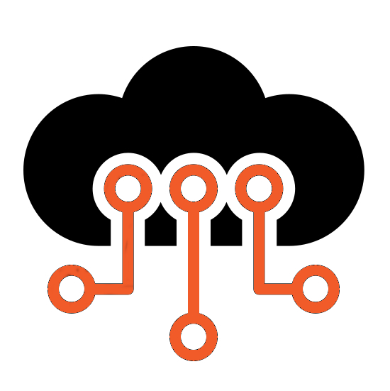 Cloud computing icon; created by Symbolon from the Noun Project